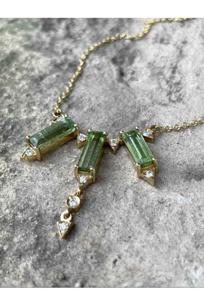 Ariel Tourmaline Necklace | Uranus Collection