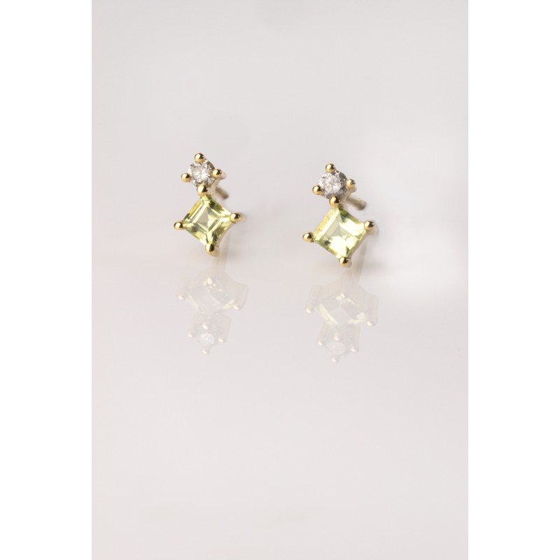 Chrysolite Drop Earrings (pair) | Dewdrop Collection