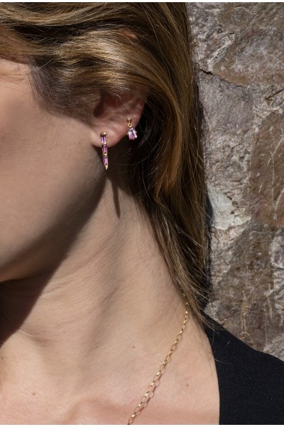 Langia Tourmaline Drop Single Earring | Dewdrop Collection