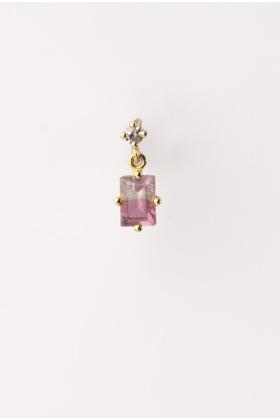 Langia Tourmaline Drop Single Earring | Dewdrop Collection