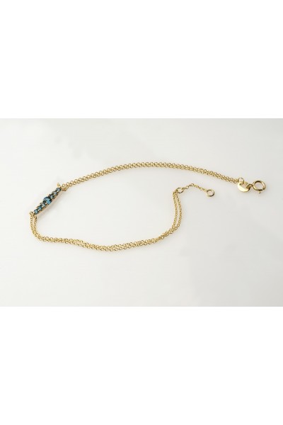 London Blue Topaz Fern Bracelet | Forêt Collection