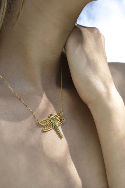 Effie Dragonfly Necklace | Forêt Collection