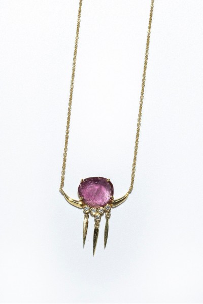 Violette Tourmaline Necklace | Uranus Collection                                                               