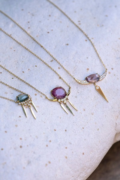 Violette Tourmaline Necklace | Uranus Collection                                                               