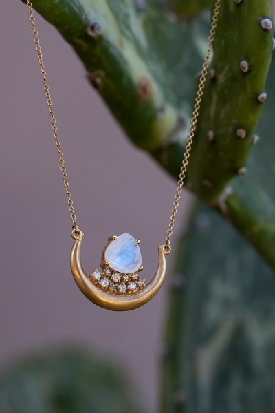 Lunar Pendant Necklace | Uranus Collection                                                               