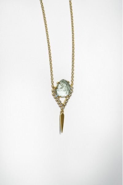 Perdita Mint Tourmaline Necklace | Dewdrop Collection                                                               