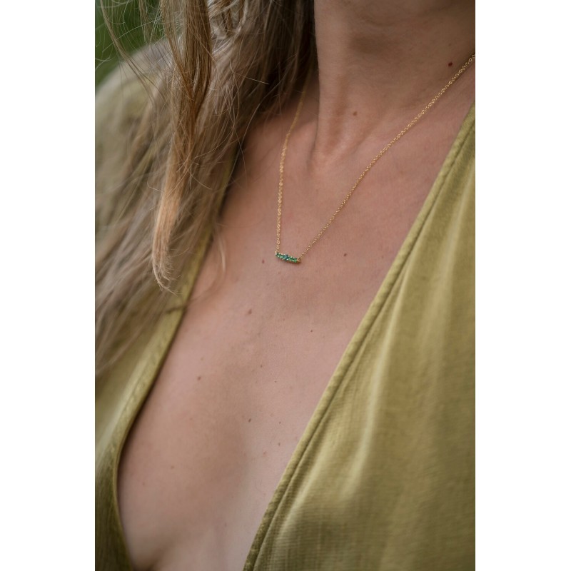Fern Emerald Necklace | Forêt Collection