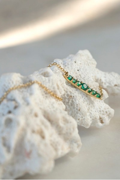 Fern Emerald Necklace | Forêt Collection