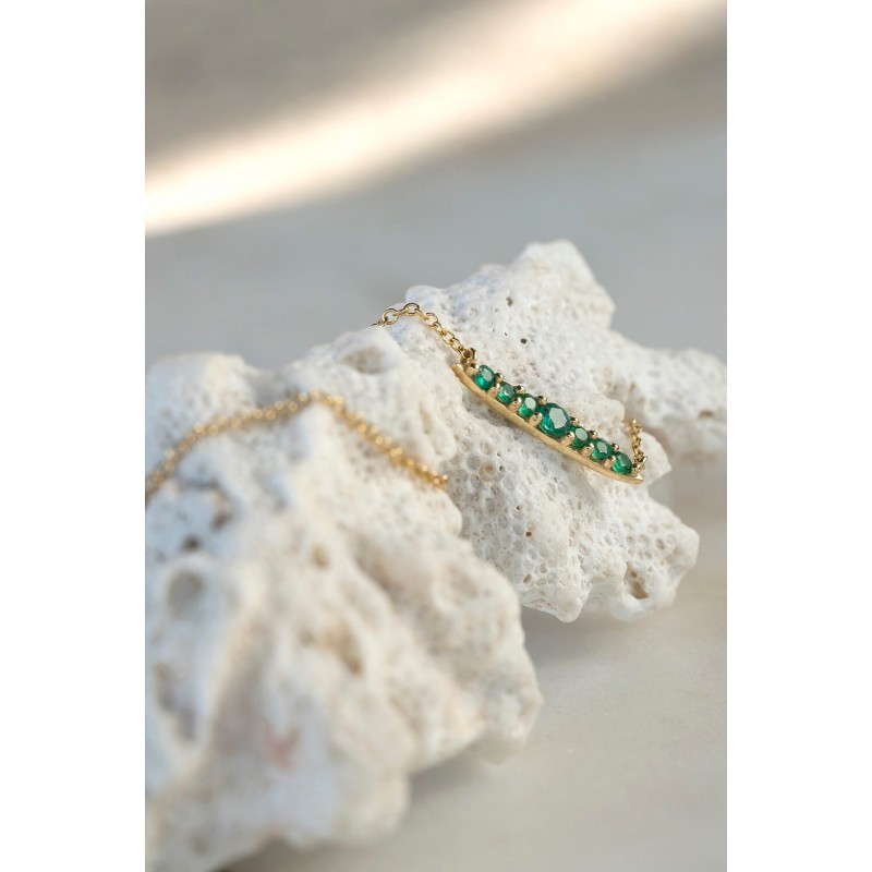 Fern Emerald Necklace | Forêt Collection