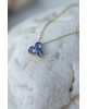 Tanzanite Trillium Necklace | Forêt Collection