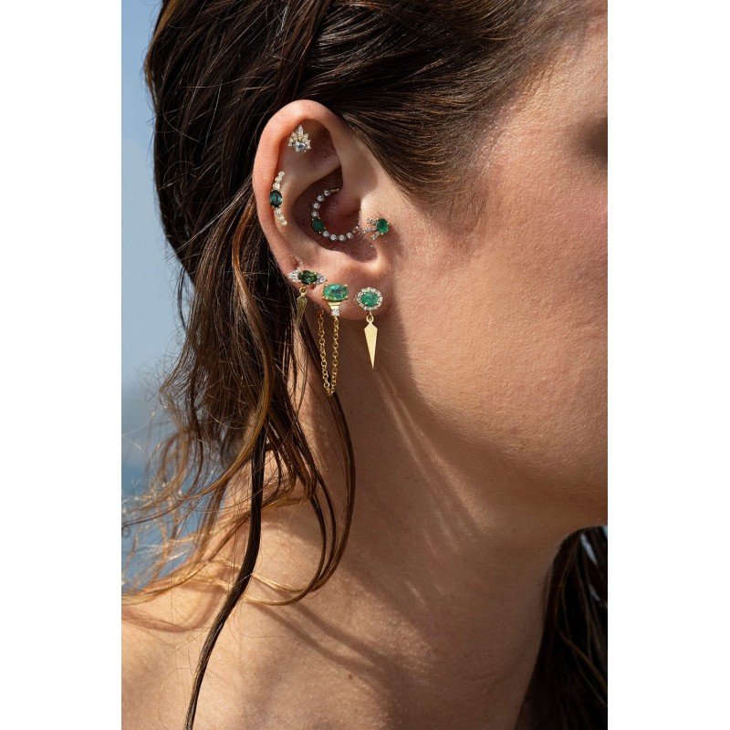 The Chain Of Echoes Single  Earrings | Piercing Realms Collection