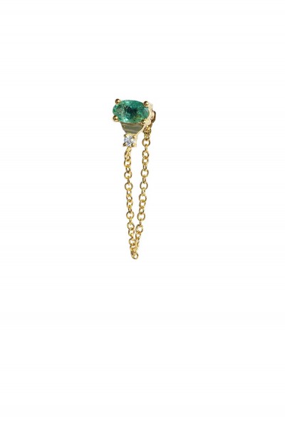 The Chain Of Echoes Single  Earrings | Piercing Realms Collection