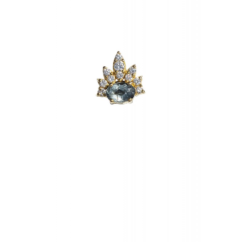 The Crown of Aegis Single  Earrings | Piercing Realms Collection