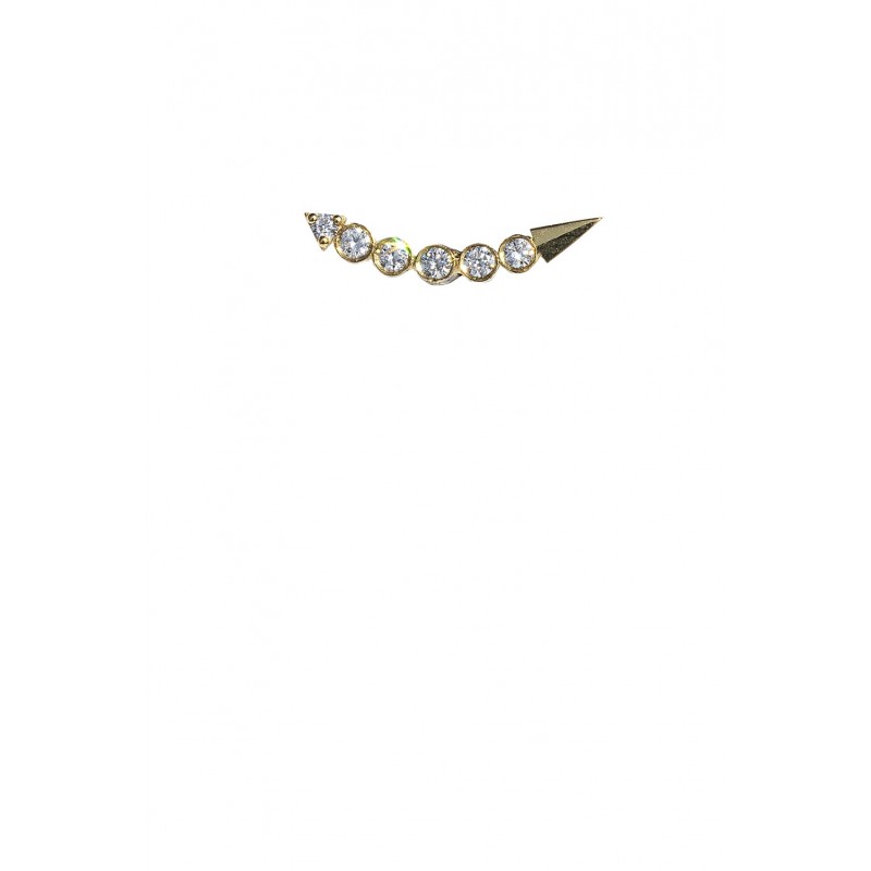 The Diamond ARC Single  Earrings | Piercing Realms Collection