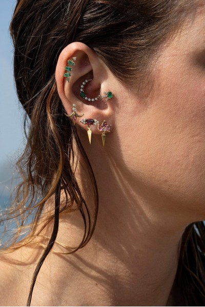 The Horned Oracle Single  Earrings | Piercing Realms Collection
