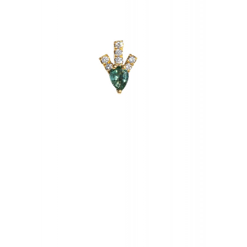 The Rooted Flame Single  Earrings | Piercing Realms Collection