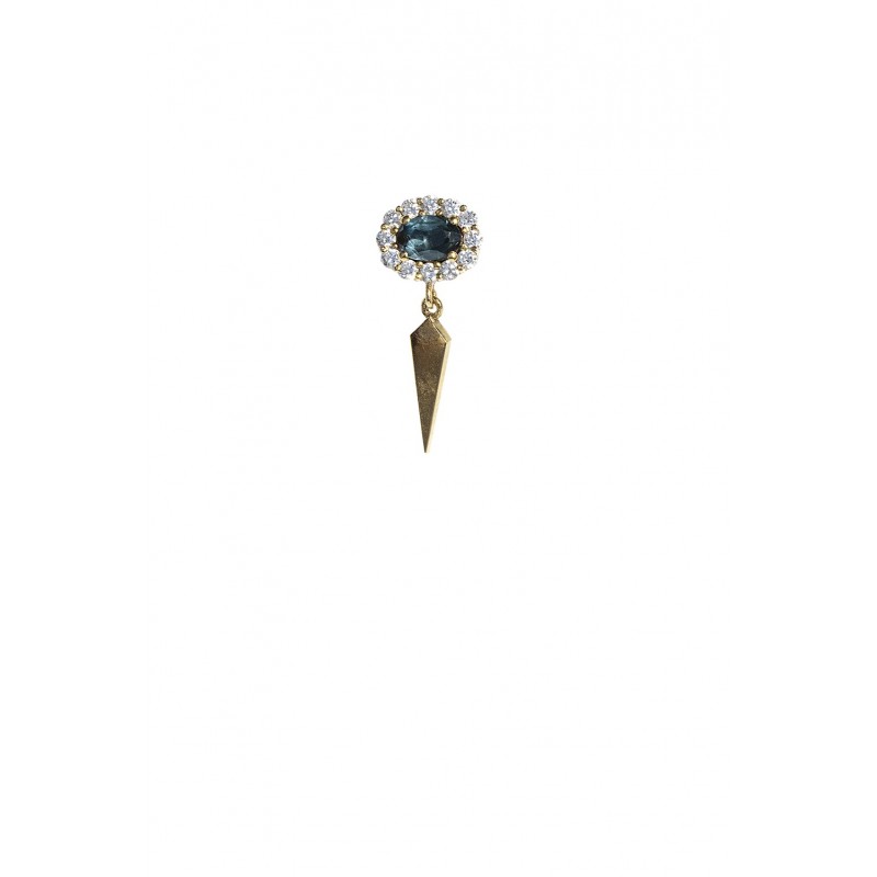 The Crowned Spear Single  Earrings | Piercing Realms Collection