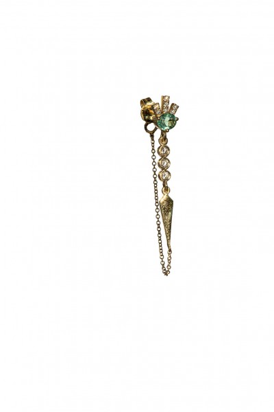 Calyx of Insight Single  Earrings | Piercing Realms Collection