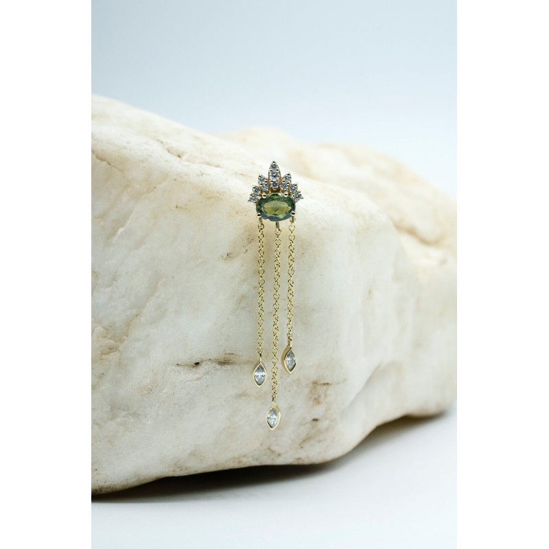 Tears of the Hidden Queen Single Earrings | Piercing Realms Collection