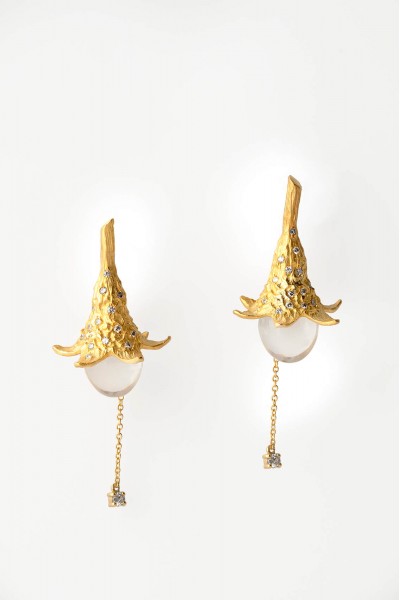 Water bell earrings (pair) | Dewdrop Collection - UPON REQUEST