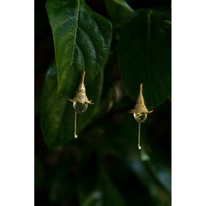 Water bell earrings (pair) | Dewdrop Collection - UPON REQUEST