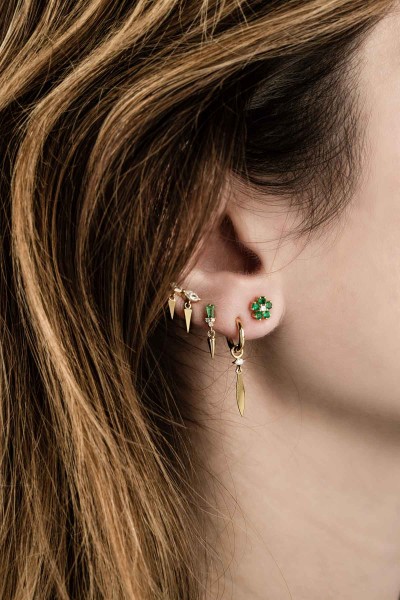 Double Marquise Diamond Spike Single Earring | Marquise Collection
