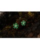 Emerald Daisy Earrings | Dewdrop Collection
