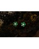 Emerald Daisy Earrings | Dewdrop Collection