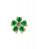Emerald Daisy Single Earring | Dewdrop Collection