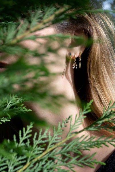 Sapphire Stalagmite Single Earring | Uranus Collection