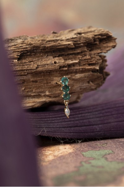 Cloris Emerald Earring | Foret Collection