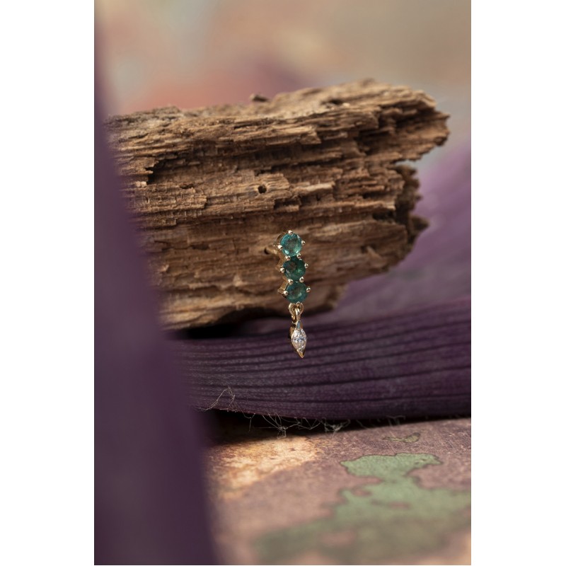 Cloris Emerald Earring | Foret Collection