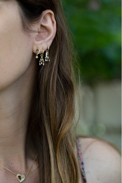 Erinus Flower Single Earring | Dewdrop Collection