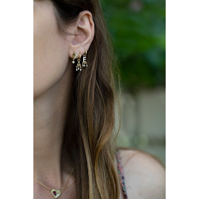 Erinus Flower Single Earring | Dewdrop Collection