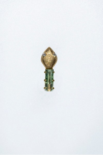 Naga Tourmaline Single Earring | Uranus Collection