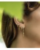 London Blue Fire Single Earring | Uranus Collection