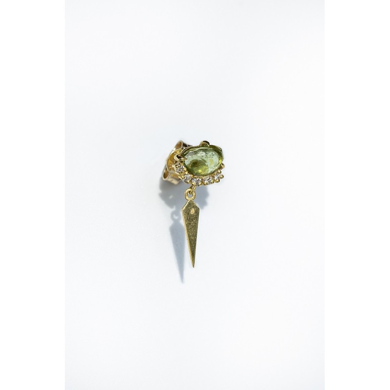 Rosalind Tourmaline Single Earring | Dewdrop Collection
