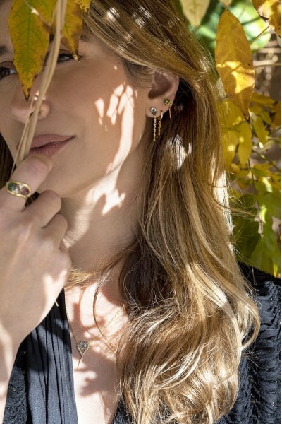 Rosalind Tourmaline Single Earring | Dewdrop Collection