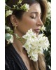 Rosaline Tourmaline Single Earring | Dewdrop Collection