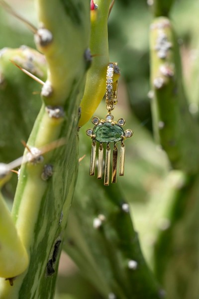 Sylvan Eye Single Earring | Dewdrop Collection