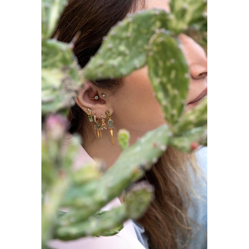 Verdant Oracle Single Earring | Dewdrop Collection