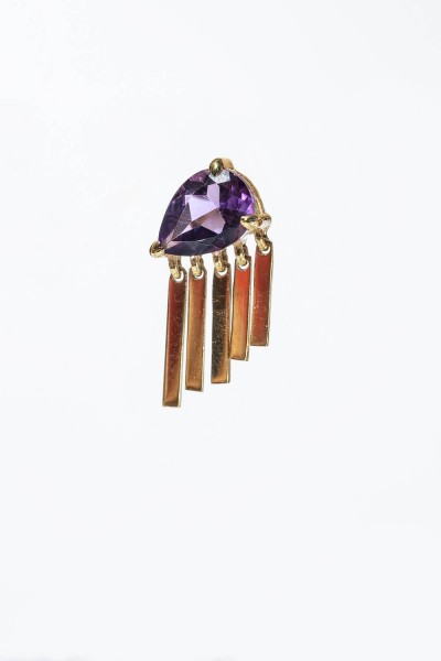 Amethust Waterfall Single Earring | Uranus Collection