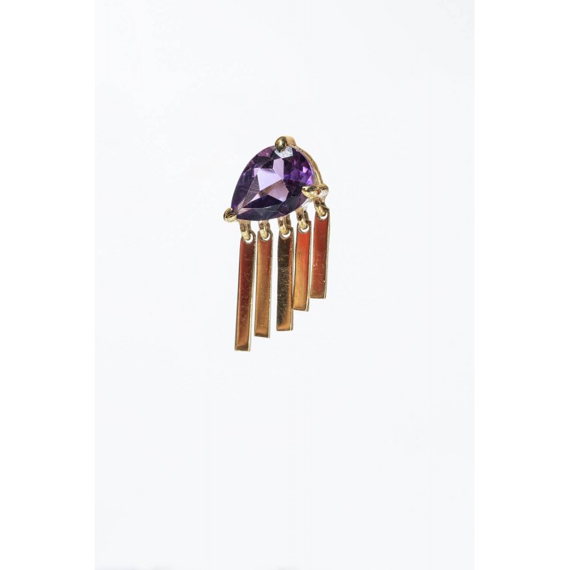 Amethust Waterfall Single Earring | Uranus Collection