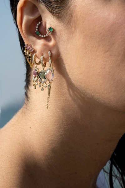 Galene the Rose of the Tide Single Earring  | Dewdrops Collection