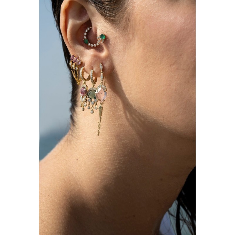 Galene the Rose of the Tide Single Earring  | Dewdrops Collection