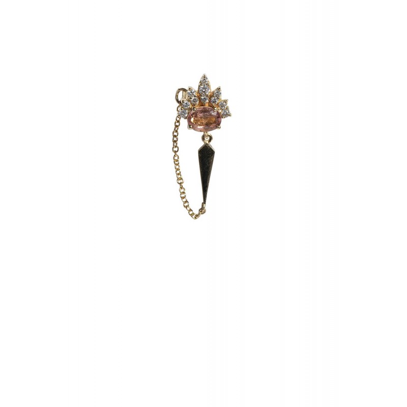 Seraphine Tourmaline  Single Earring  | Dewdrops Collection 