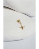 Goldern ram singe Earring | Marquise Collection