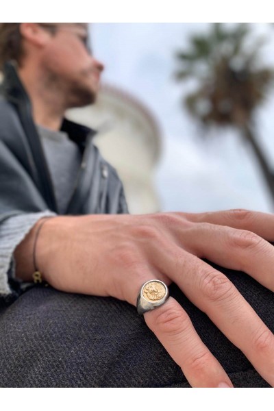 Nemea Lion Chevalier Ring | For Him