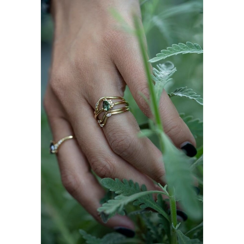 Lily of the Valley Ring| Dewdrop Collection