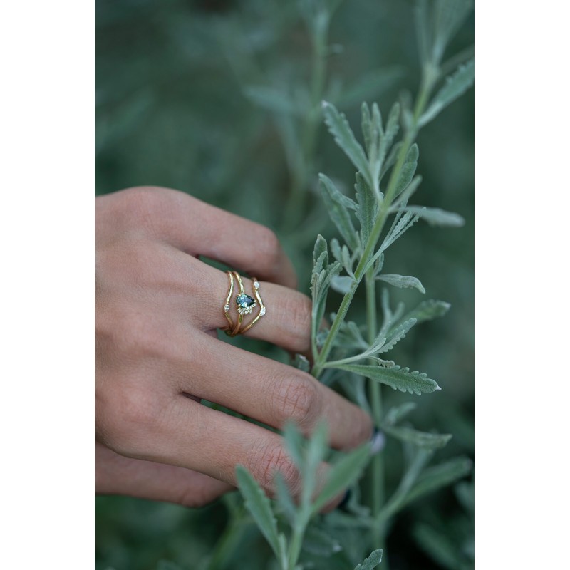 Lily of the Valley Ring| Dewdrop Collection